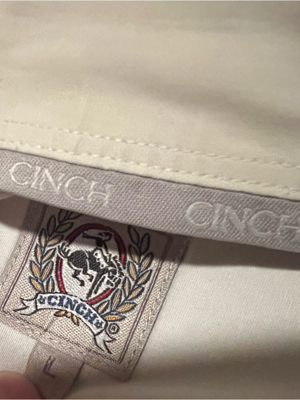 Cinch White Men's Button-Up Dress Shirt - Picture 3 of 5